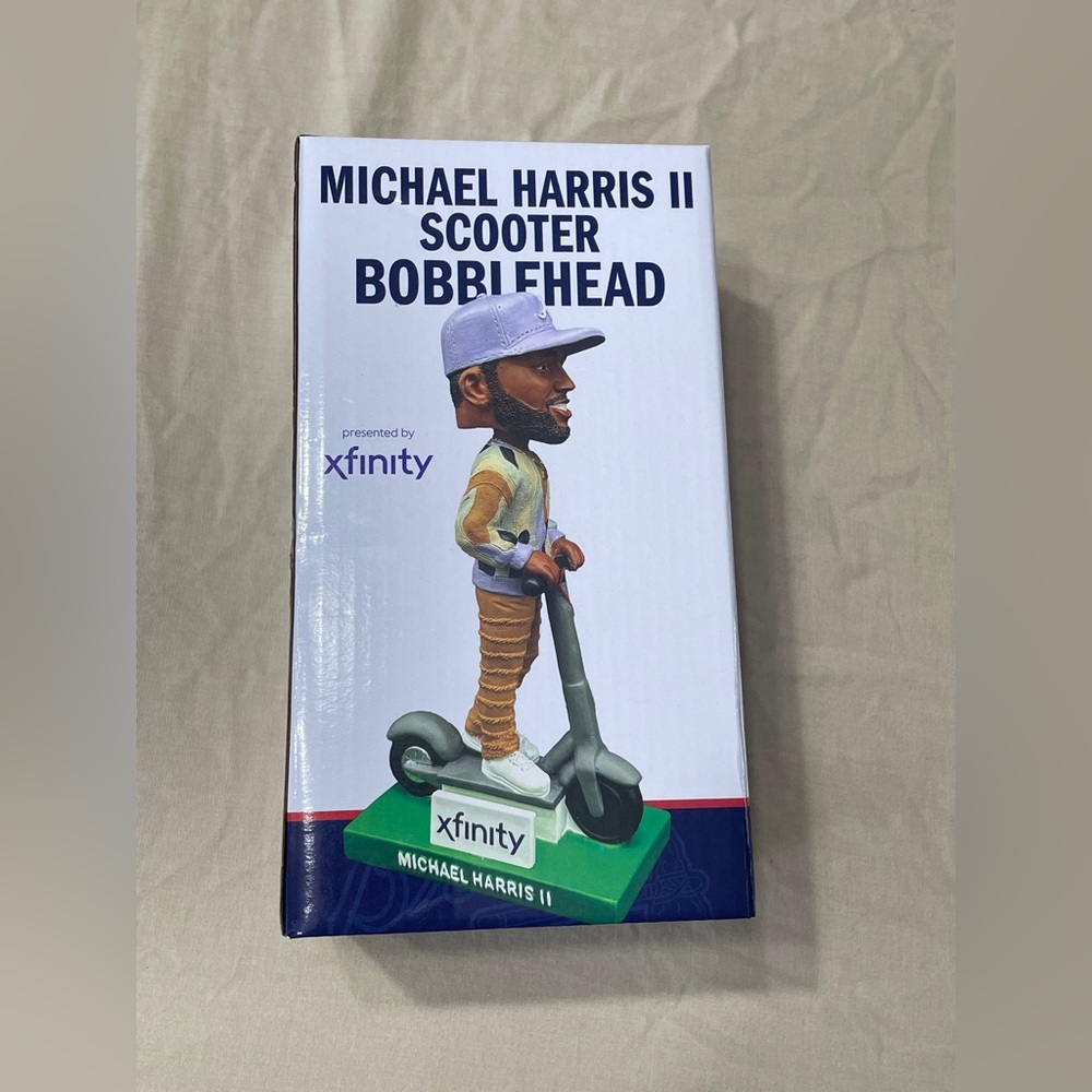 Xfinity Michael Harris II Scooter Bobblehead Atlanta Braves Baseball Sports